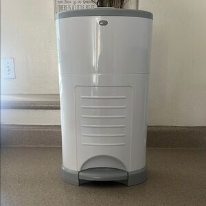 White and Gray Diaper Pail